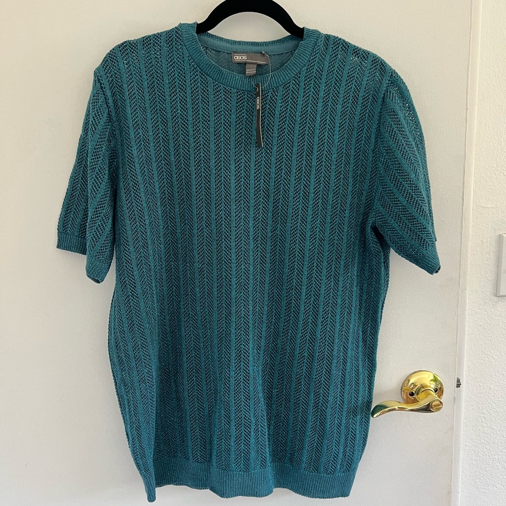 Asos see through knit shirt